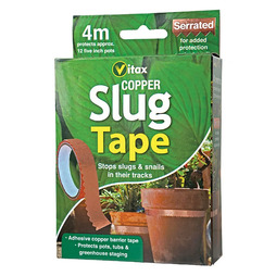 Vitax Copper Slug and Snail Tape | Slug and Snail Barrier | Slug Repellent | 4m