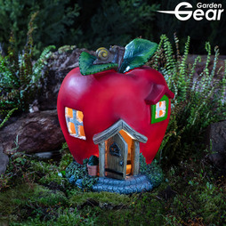 Garden Gear Solar LED Apple Fairy House