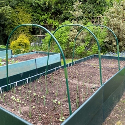 Garden Netting Hoops | Metal Garden Tunnel Hoops for Cloches Raised Beds Plant Support Protection