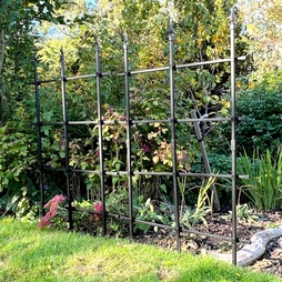 Garden Trellis for Climbing Plants 6ft / 180x150cm High | Metal Rose Fence & Free Standing Screen for Borders Edging Plant Support
