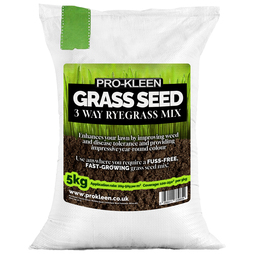 ProKleen Grass Seed 3 Way Ryegrass Mix Fast Growing Lawn