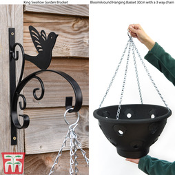 Hanging Basket King Swallow Garden Bracket Set