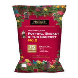 Humax Professional Compost (For Potting, Baskets & Tubs) - 75 Litre