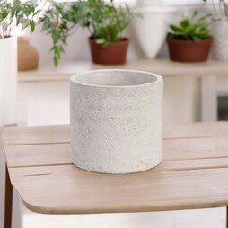 Round Cement Plant Pot