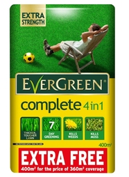 Miracle-Gro EverGreen Complete 4 in 1 360m2 + 10% Free 12.6kg Bag (015007)