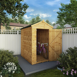 Waltons 6' x 4' Outdoor Tongue & Groove Repositionable Garden Windowless Shiplap Storage Shed