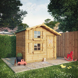 Waltons 7 x 5 Honeypot Snowdrop Apex Wooden Garden Playhouse with Loft