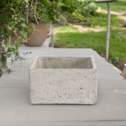 Square Cement Plant Pot