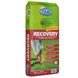 Viano Recovery Organic Lawn Fertiliser | Covers up to 200 sq.m | Lawn Feed, Weed and Moss Control | 10 kg