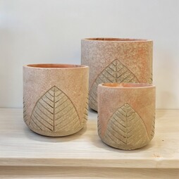 Ceramic Indoor Leaf Plant Pot